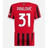 AC Milan Strahinja Pavlovic #31 Heimtrikot 2024-25 Kurzarm